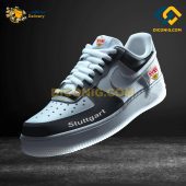 Stuttgart Custom Shoes Black Bundesliga Air Force 1 DICONIG FASHION