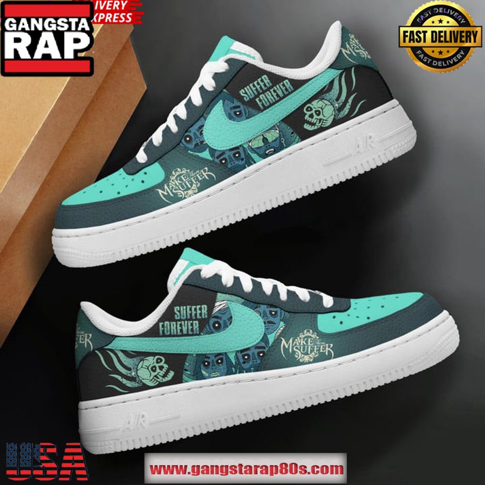 Suffer Forever Limited Edition Air Force 1 Running Sneakers Shoes Suffer Forever Limited Edition Air Force 1 Running Sneakers Shoes