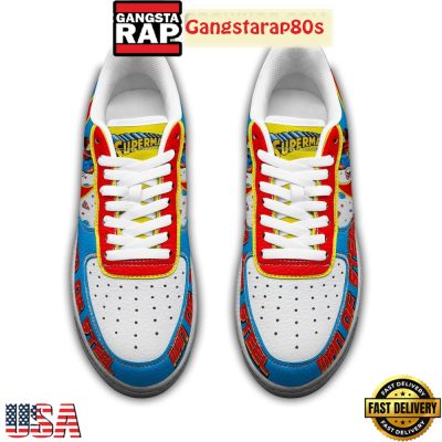 Superman Man Of Steel Air Force 1 Sneakers Shoes