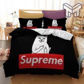 Supreme Bedding Set Funny Supreme Cat Luxury Brand Bedding Set Bedspread Duvet Cover Set Home Decor 1.jpg - demo10