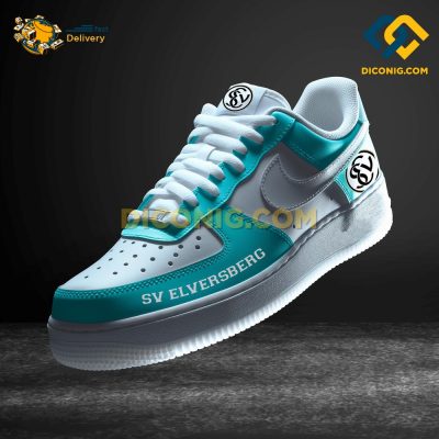 SV Elversberg Custom Shoes Teal Bundesliga Air Force 1 DICONIG FASHION