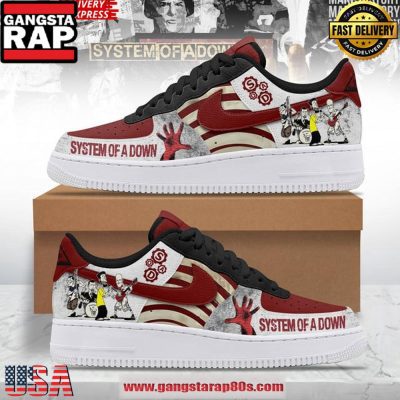 System of a Down Special Edition Air Force 1 Sneakers Shoes