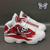 Tampa Bay Buccaneers Air Jordan 13nfl Big Logo Football Team White Black J13 Shoes Type03.jpg - demo10