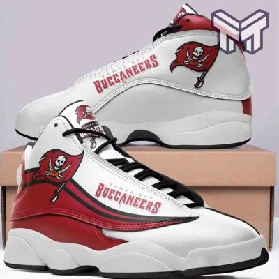 Tampa Bay Buccaneers Air Jordan 13,Nfl Fans Sport Shoes Team White Black J13 Shoes