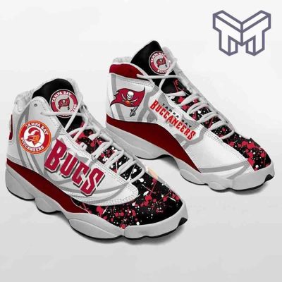 Tampa Bay Buccaneers Air Jordan 13,Nfl Fans Sport White Black J13 Shoes