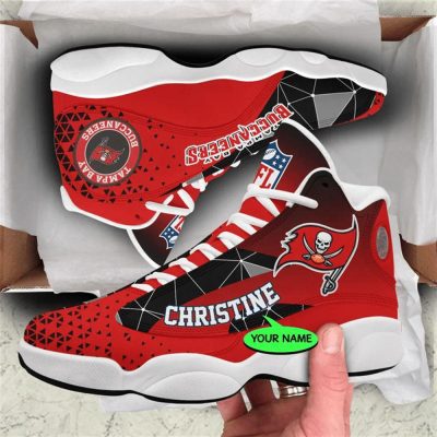 Tampa Bay Buccaneers NFL Custom Name Retro Jordan 13 Shoes