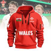 Welsh Rugby Union CS Name Half-zip Hoodie style 1