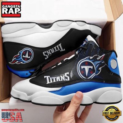 NFL Tennessee Titans Team New Design Air Jordan 13 Running Sneakers Shoes