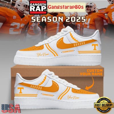 Tennessee Volunteers Football New Season 2025 Custom Name Air Force 1 Sneakers Shoes