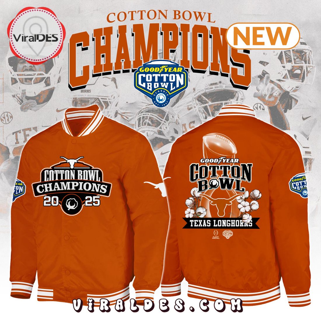 Texas Longhorn Bowl Champions Limited Edition Baseball Jacket Texas Longhorn Bowl Champions Limited Edition Baseball Jacket