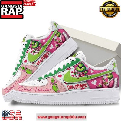 The Grinch Valentine Limited Edition Air Force 1 Shoes Running Sneakers