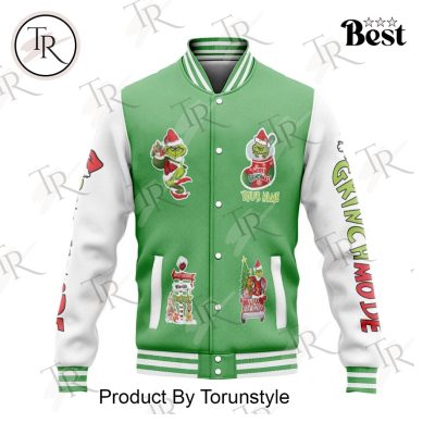 The Grinch X Merry Christmas 2025 Baseball Jacket