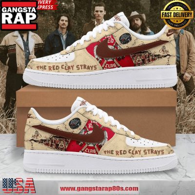 The Red Clay Strays Limited Edition Air Force 1 Running Sneakers Shoes