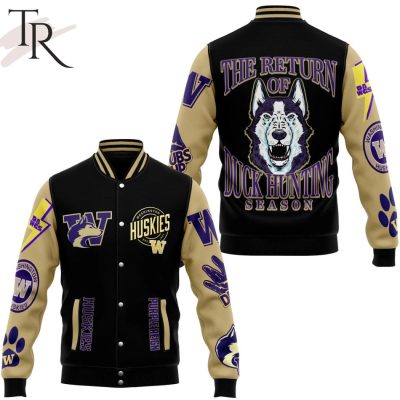 The Return Of Duck Hungting Season Washington Huskies Baseball Jacket