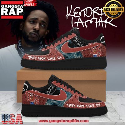 They Not Like Us Kendrick Lamar Limited Air Force 1 Running Sneakers Shoes