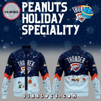 Thunder Peanuts & Snoopy 2025 Baseball Jacket