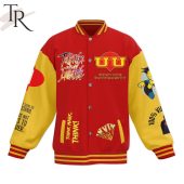 Together We're Invincible Academy Upstate University Baseball Jacket Sizzling - demo10