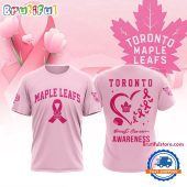 Toronto Maple Leafs 2025 NHL Pink Breast Cancer Awareness All Over Print Shirt