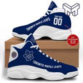 Toronto Maple Leafs Air Jordan 13 Nhl Retro White Black J13 Shoes Custom Shoes.jpg - demo10