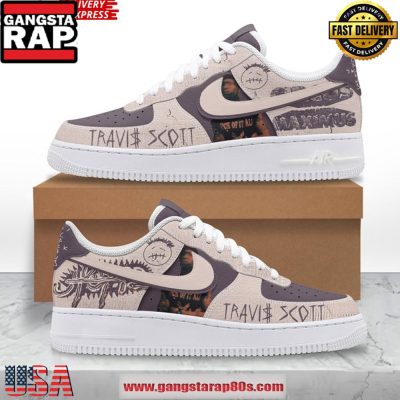 Travis Scott Cactus Jack Purple Air Force 1 Sneakers Shoes