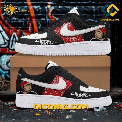 Tupac Shakur Air Force 1 Custom Shoes Limited Edition DICONIG FASHION