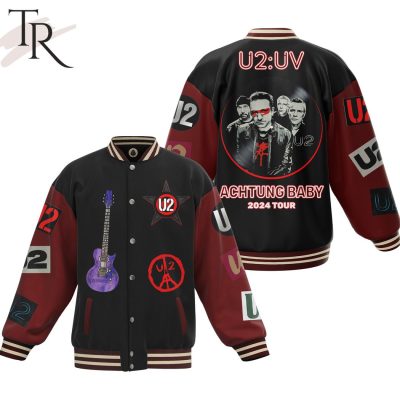 U2 UV Achtung Baby 2024 Tour Baseball Jacket