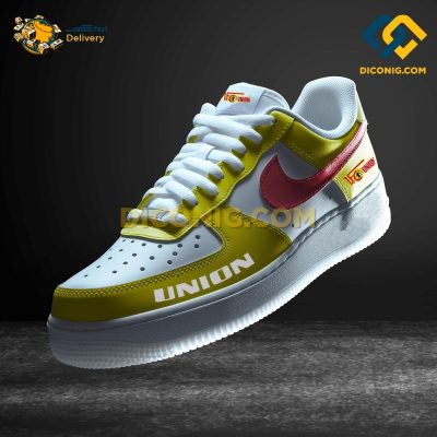 Union Berlin Custom Shoes Yellow Bundesliga Air Force 1 DICONIG FASHION