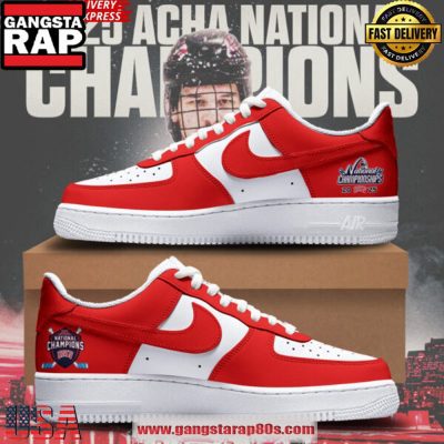 UNLV 2025 ACHA National Champions Air Force 1 Sneakers Shoes
