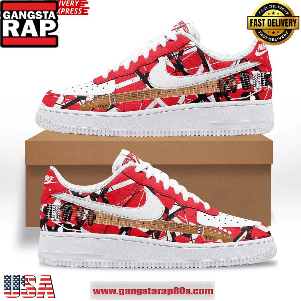 Van Halen Limited Edition Air Force 1 Running Sneakers Shoes Van Halen Limited Edition Air Force 1 Running Sneakers Shoes