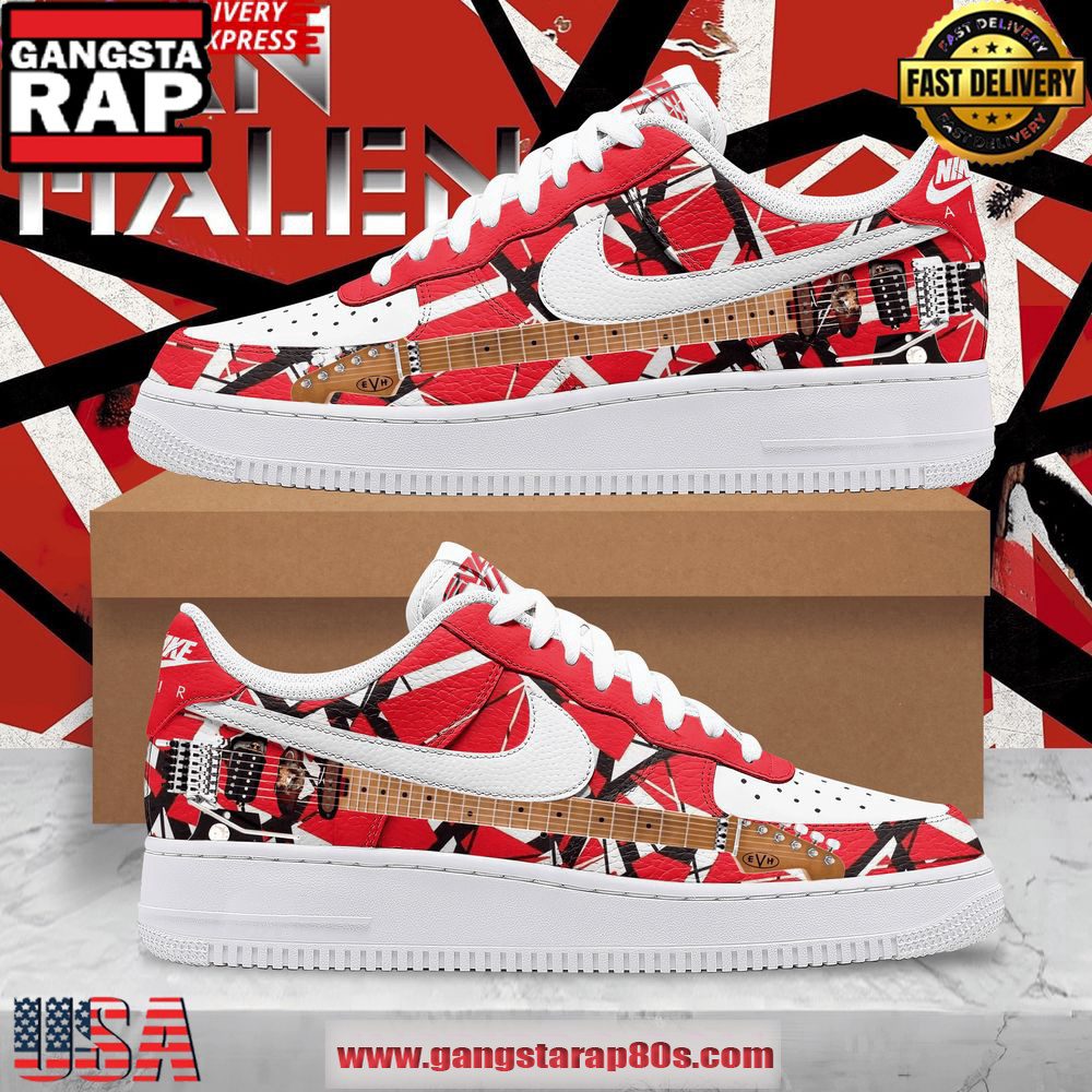 Van Halen Limited Edition Air Force 1 Running Sneakers Shoes Van Halen Limited Edition Air Force 1 Running Sneakers Shoes