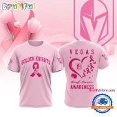 Vegas Golden Knights 2025 NHL Pink Breast Cancer Awareness All Over Print Shirt