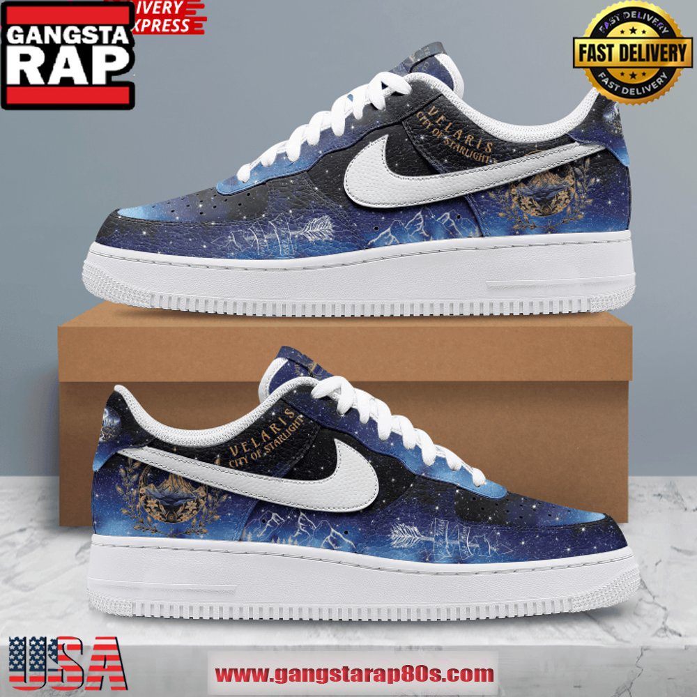 Velaris City of Starlight Limited Edition Air Force 1 Sneakers Shoes Velaris City of Starlight Limited Edition Air Force 1 Sneakers Shoes
