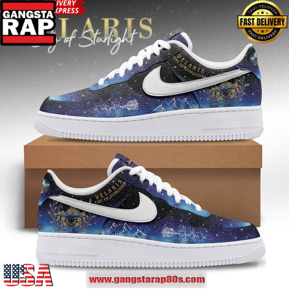 Velaris City of Starlight Limited Edition Air Force 1 Sneakers Shoes Velaris City of Starlight Limited Edition Air Force 1 Sneakers Shoes