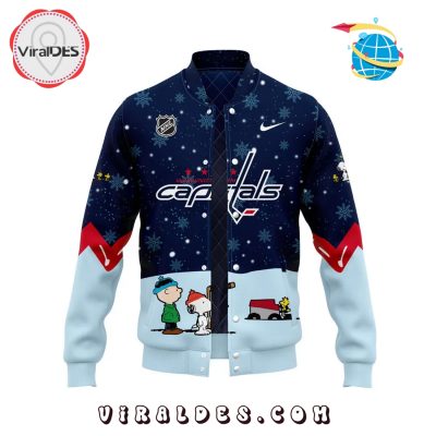 Washington Capitals Peanuts & Snoopy Night Baseball Jacket