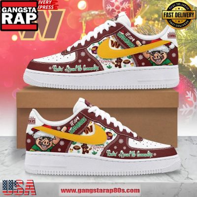 Washington Commanders Christmas New Version Air Force 1 Running Sneakers Shoes