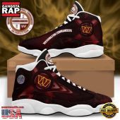 NFL Washington Commanders New Design Air Jordan 13 Running Sneakers Shoes For Fans