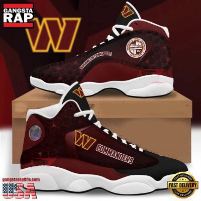 NFL Washington Commanders New Design Air Jordan 13 Running Sneakers Shoes
