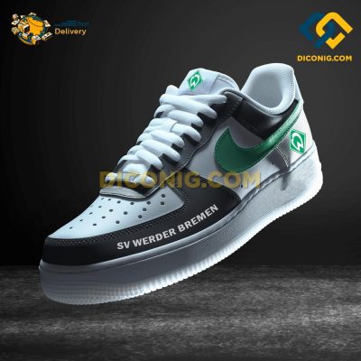 Werder Bremen Custom Shoes Black Bundesliga Air Force 1 DICONIG FASHION