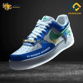 Werder Bremen Custom Shoes Blue Bundesliga Air Force 1 DICONIG FASHION