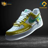 Werder Bremen Custom Shoes Yellow Bundesliga Air Force 1 DICONIG FASHION
