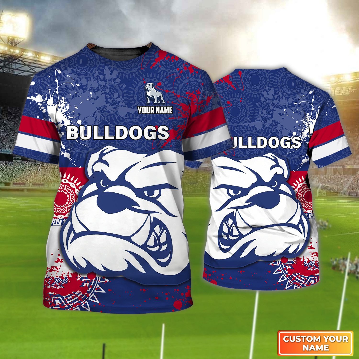Western Bulldogs | Bulldogs Personalized Name 3D Tshirt Tad 02 Western Bulldogs | Bulldogs Personalized Name 3D Tshirt Tad 02