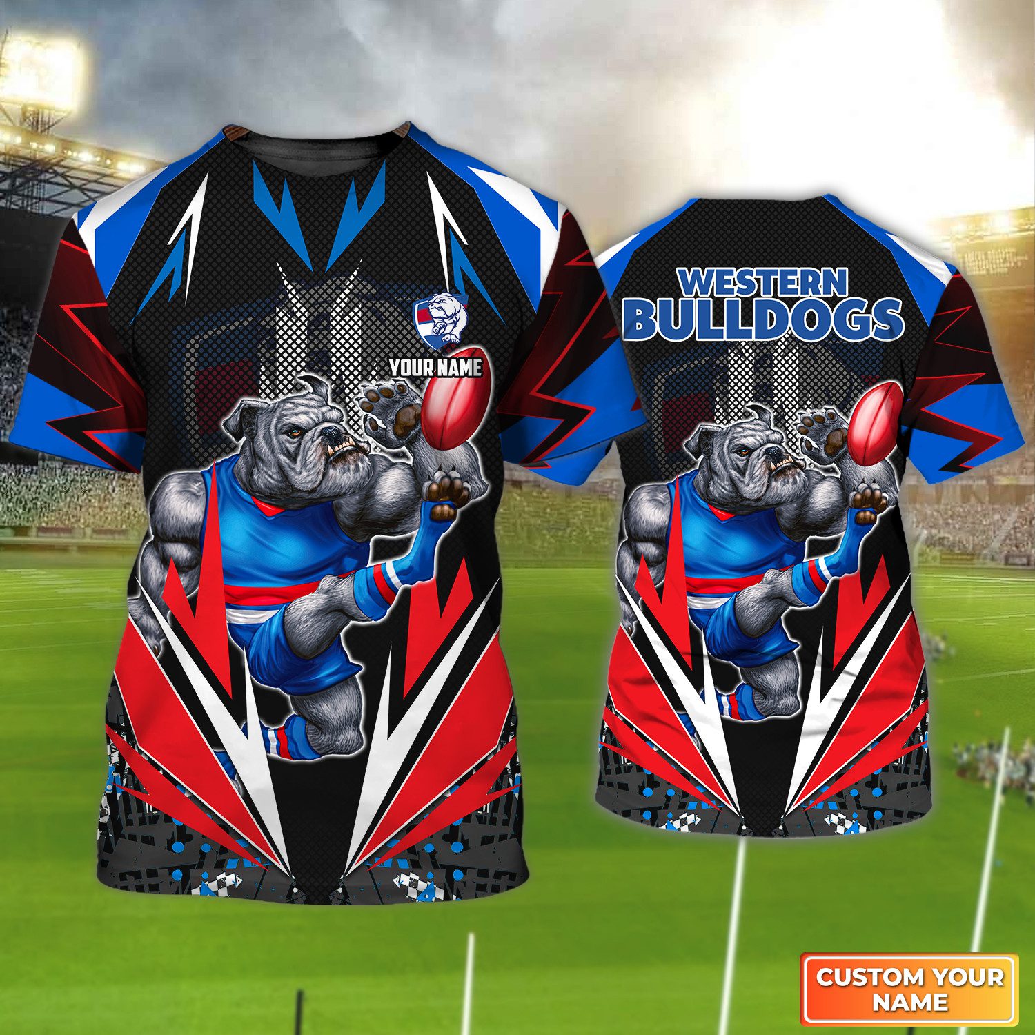 Western Bulldogs | Western Bulldogs Personalized Name 3D Tshirt Tad 03 Western Bulldogs | Western Bulldogs Personalized Name 3D Tshirt Tad 03