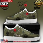 Wests Tigers ANZAC Day 2025 Air Force 1 Running Sneakers Shoes