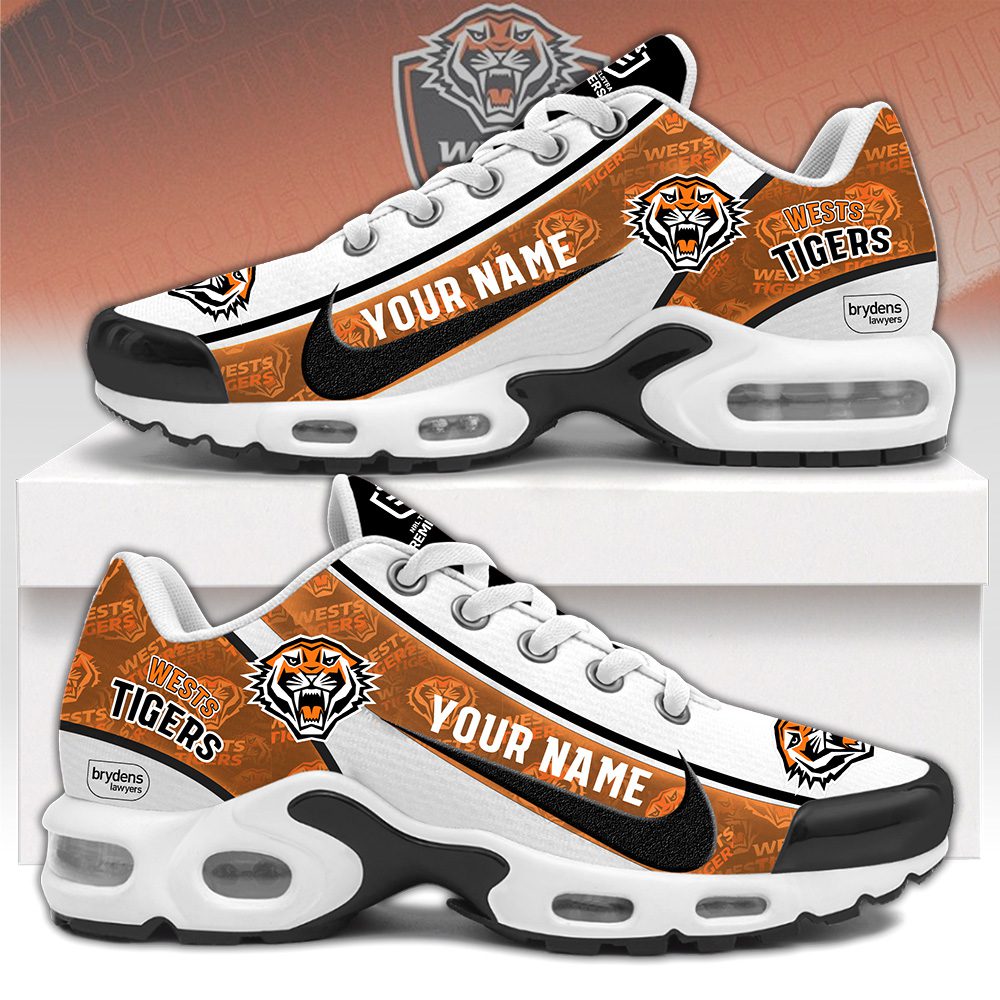 Wests Tigers - PERSONALIZED TN Sport Shoes v2 - YourGearsNow Wests Tigers - PERSONALIZED TN Sport Shoes v2 - YourGearsNow