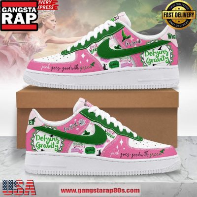 Wicked Defying Gravity Limited Edition Air Force 1 Running Sneakers Shoes