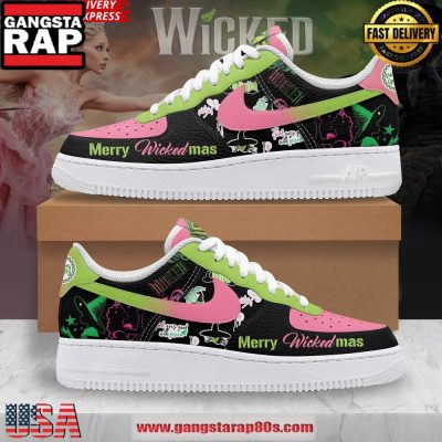Wicked Merry Christmas Limited Edition Air Force 1 Running Sneakers Shoes