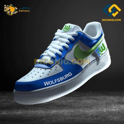 Wolfsburg Custom Shoes Blue Bundesliga Air Force 1 DICONIG FASHION