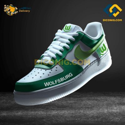 Wolfsburg Custom Shoes Green Bundesliga Air Force 1 DICONIG FASHION