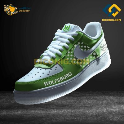 Wolfsburg Custom Shoes Light Green Bundesliga Air Force 1 DICONIG FASHION