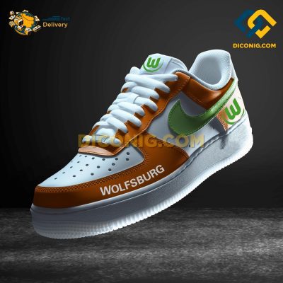 Wolfsburg Custom Shoes Orange Bundesliga Air Force 1 DICONIG FASHION